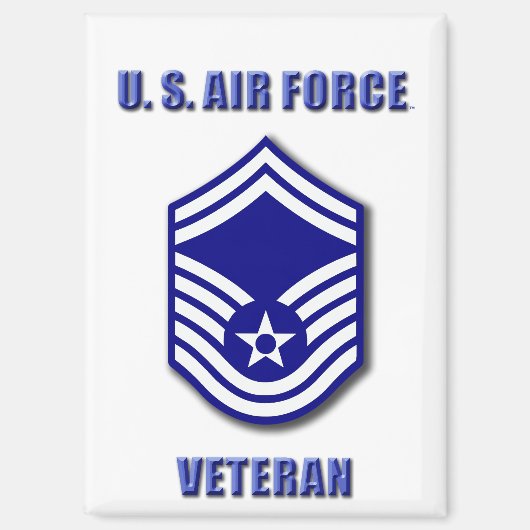Senior Master Sergeant USAF-magneet Magneet (Voorkant)