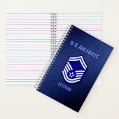 Senior Master Sergeant USAF Spiraal Notebook Notitieboek (Binnen)