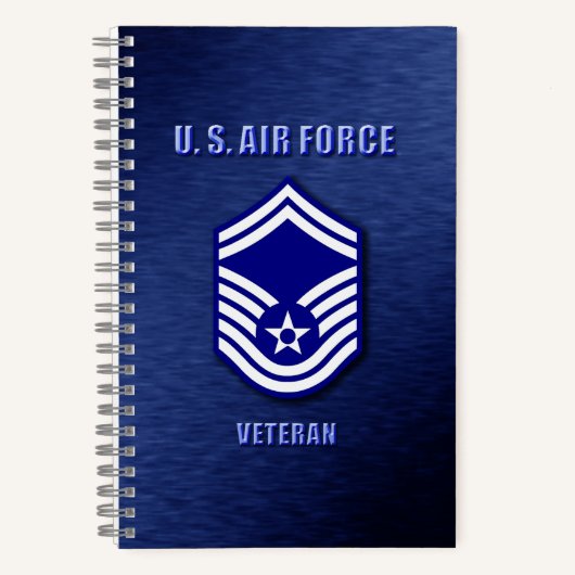 Senior Master Sergeant USAF Spiraal Notebook Notitieboek (Voorkant)