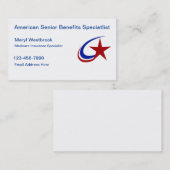 Senior medisch verzekeringsspecialist visitekaartje (Voorkant / Achterkant)