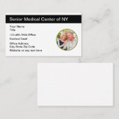 Senior medische faciliteit verpleeghuis visitekaartje (Voorkant / Achterkant)