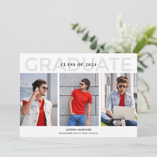 Senior middelbare school Afstuderen fotofeest uitn (Staand voorkant)