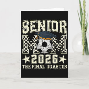 Senior Moeder 2026 Voetbal Afstudeer Kwartier Mann Kaart