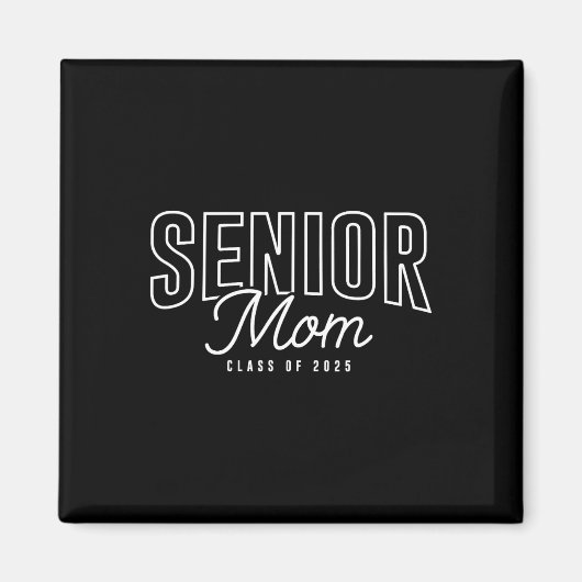 Senior Moeder Cl Van 2025 Afstuderen Trots Moeder Magneet (Voorkant)