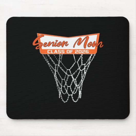 Senior Moeder Cl Van 2026 Basketbal Net Afstuderen Muismat (Voorkant)