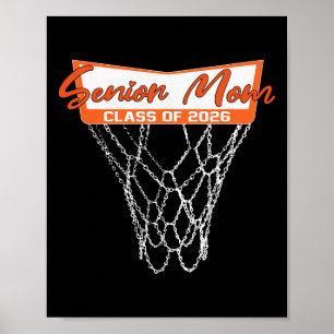 Senior Moeder Cl Van 2026 Basketbal Net Afstuderen Poster