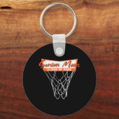 Senior Moeder Cl Van 2026 Basketbal Net Afstuderen Sleutelhanger (Voorkant)
