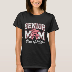 Senior Moeder Cl Van 2026 Roze Coquette Strik Seni T-shirt