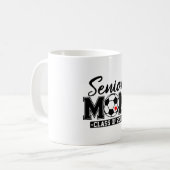 Senior Moeder Cl Van 2026 Voetbal Moeder Afstudere Koffiemok (Voorkant links)