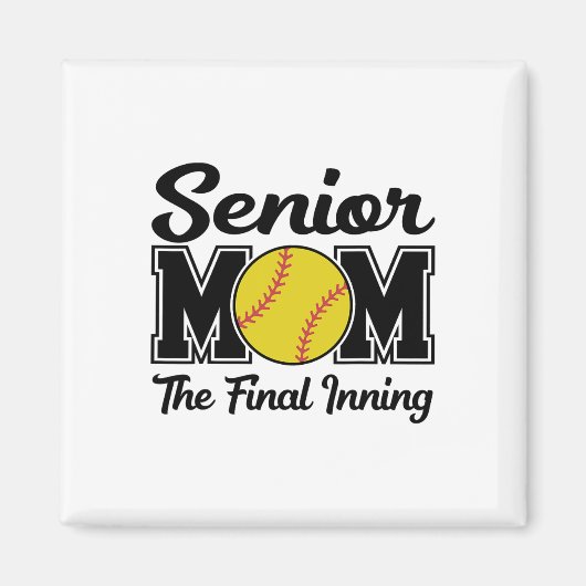 Senior Moeder De Laatste Inning Softll Moeder Afst Magneet (Voorkant)