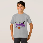 Senior Moeder, Grappige Halloween Moeder, Griezeli T-shirt (Voorkant volledig)
