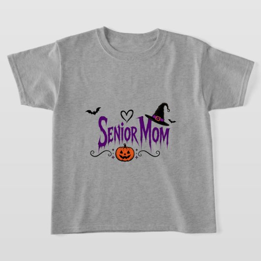 Senior Moeder, Grappige Halloween Moeder, Griezeli T-shirt (Laagn)