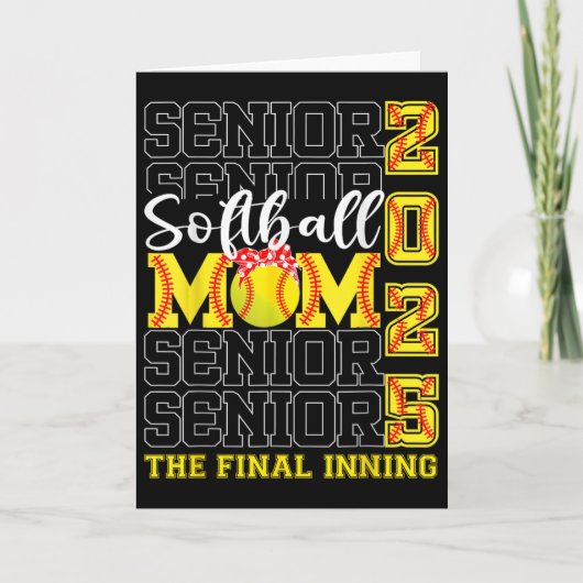 Senior Moeder Het Laatste Inning Softll Moeder Cl  Kaart (Voorkant)