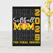 Senior Moeder Het Laatste Inning Softll Moeder Cl  Kaart (Gele Bloem)