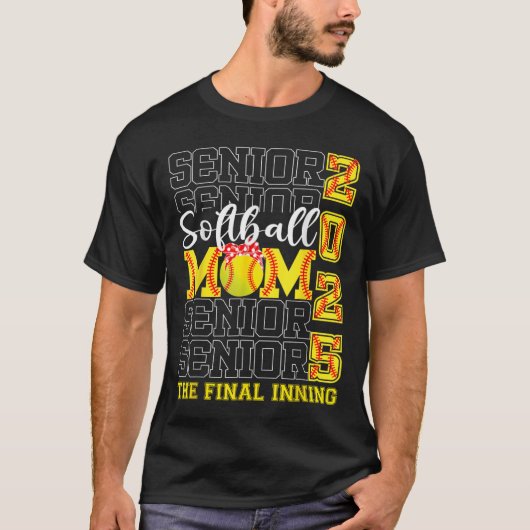 Senior Moeder Het Laatste Inning Softll Moeder Cl T-shirt (Voorkant)