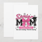 Senior Moeder Klas van 2025 Ik Huil Niet Trotse Mo Kaart (Voorkant / Achterkant)