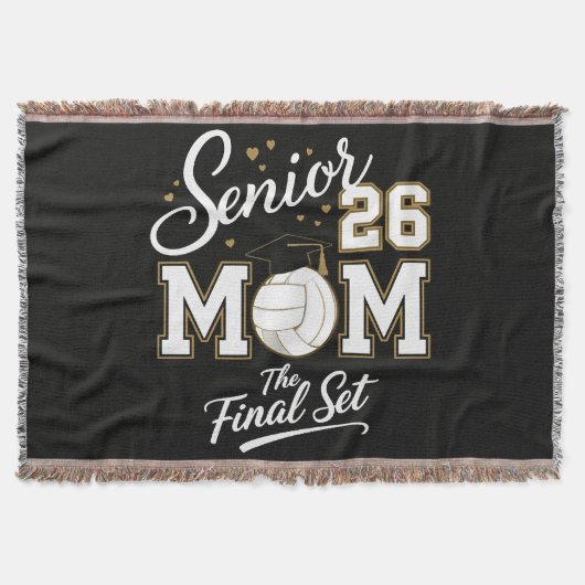 Senior Moeder Klas van 2026 Volleybal Deken (Voorkant)