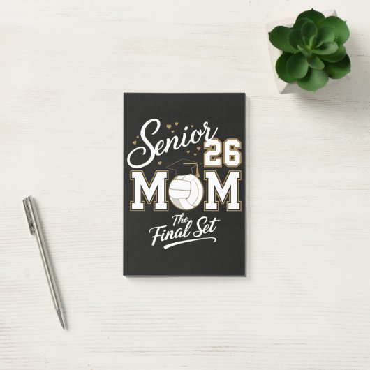 Senior Moeder Klas van 2026 Volleybal Post-it® Notes (Kantoor)