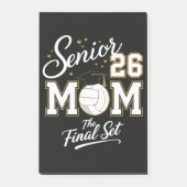 Senior Moeder Klas van 2026 Volleybal Post-it® Notes (Voorkant)