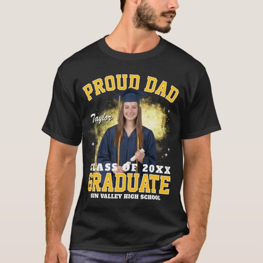 Senior Moeder Vader Aangepaste Foto Bootleg Rap Af T-shirt (Voorkant)