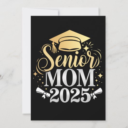 Senior Mom 2025 Afstuderen Familie Zoon Dochter Kaart (Voorkant)