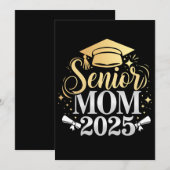 Senior Mom 2025 Afstuderen Familie Zoon Dochter Kaart (Voorkant / Achterkant)
