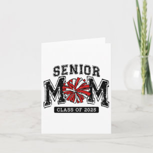 Senior Mom 2025 Cheer Mama CL van 2025 Funny Gradu Kaart