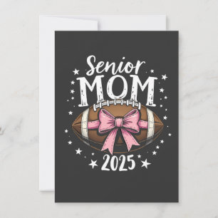 Senior Mom 2025 Klasse van Afstuderen Football Bedankkaart