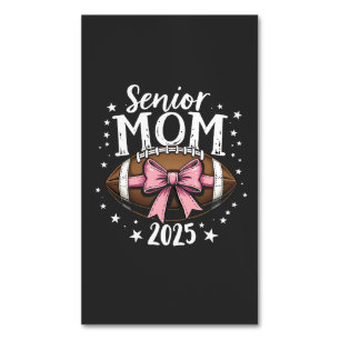 Senior Mom 2025 Klasse van Afstuderen Football Magnetisch Visitekaartje