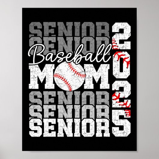 Senior Mom 2025 Verkoop CL van 2025 Funny Afstuder Poster (Voorkant)