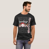 Senior Mom 2026 Honkbal Klasse van 2026 Afstuderen T-shirt (Voorkant volledig)