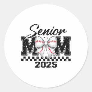Senior Mom Bysebyll 2025 CL van 2025 Afstuderen 1 Ronde Sticker