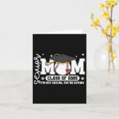 Senior Mom CL van 2025 Baseball Funny Mom Afstuder Kaart (Gele Bloem)