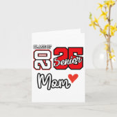 Senior Mom CL van 2025 Trotse moeder van Afstudere Kaart (Gele Bloem)
