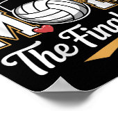 Senior Mom-klasse van 2026 volleybal de laatste se Poster (Hoek)