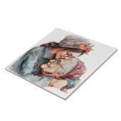 Senior momenten Moederdag / Elke dag keramische Te Tegeltje (Zijkant)