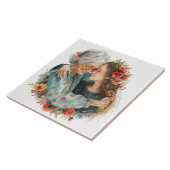 Senior momenten Moederdag / Elke dag keramische Te Tegeltje (Zijkant)