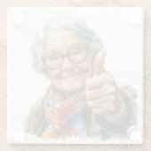 Senior Moments Glass Onderzetter (Achterkant)