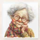 Senior Moments Glass Onderzetter (Voorkant)