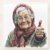 Senior Moments Glass Onderzetter (Voorkant)