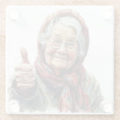 Senior Moments Glass Onderzetter (Achterkant)