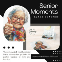 Senior Moments Glass Onderzetter