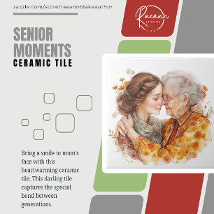 Senior Moments Moederdag / Elke Dag Keramische Teg Tegeltje