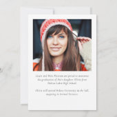 SENIOR Multi Photo Collage Afstuderen Aankondiging (Achterkant)