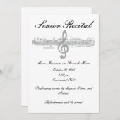 Senior Music Overweging Kaart (Voorkant / Achterkant)