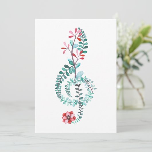 Senior Music Overweging Kaart (Staand voorkant)