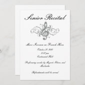 Senior Music Overweging Kaart (Voorkant / Achterkant)