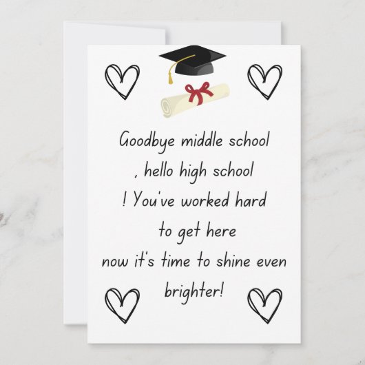 Senior nacht geschenken 8e klas feestdagenkaart (Voorkant)