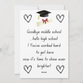 Senior nacht geschenken 8e klas feestdagenkaart (Achterkant)