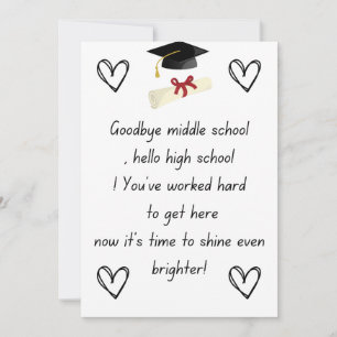 Senior nacht geschenken 8e klas feestdagenkaart